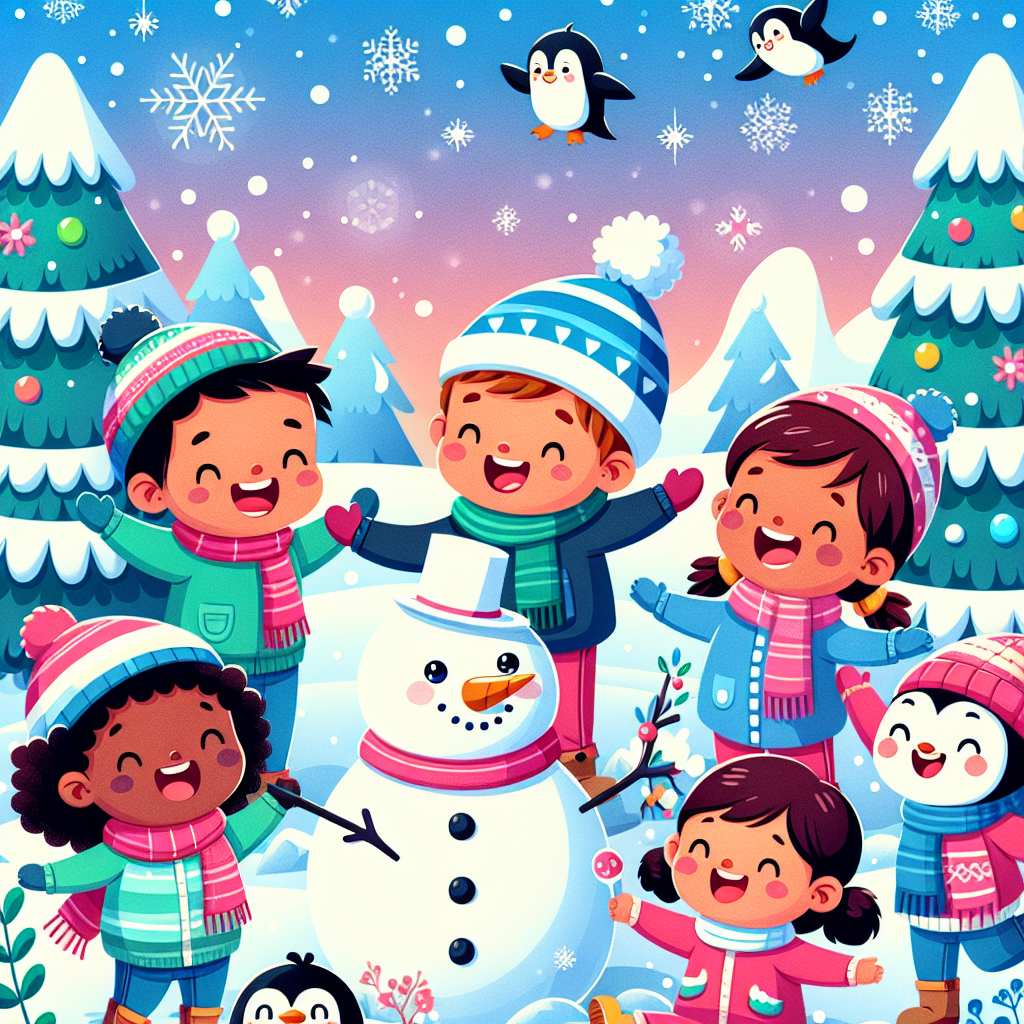 Silly Snow Day Paint By Numbers