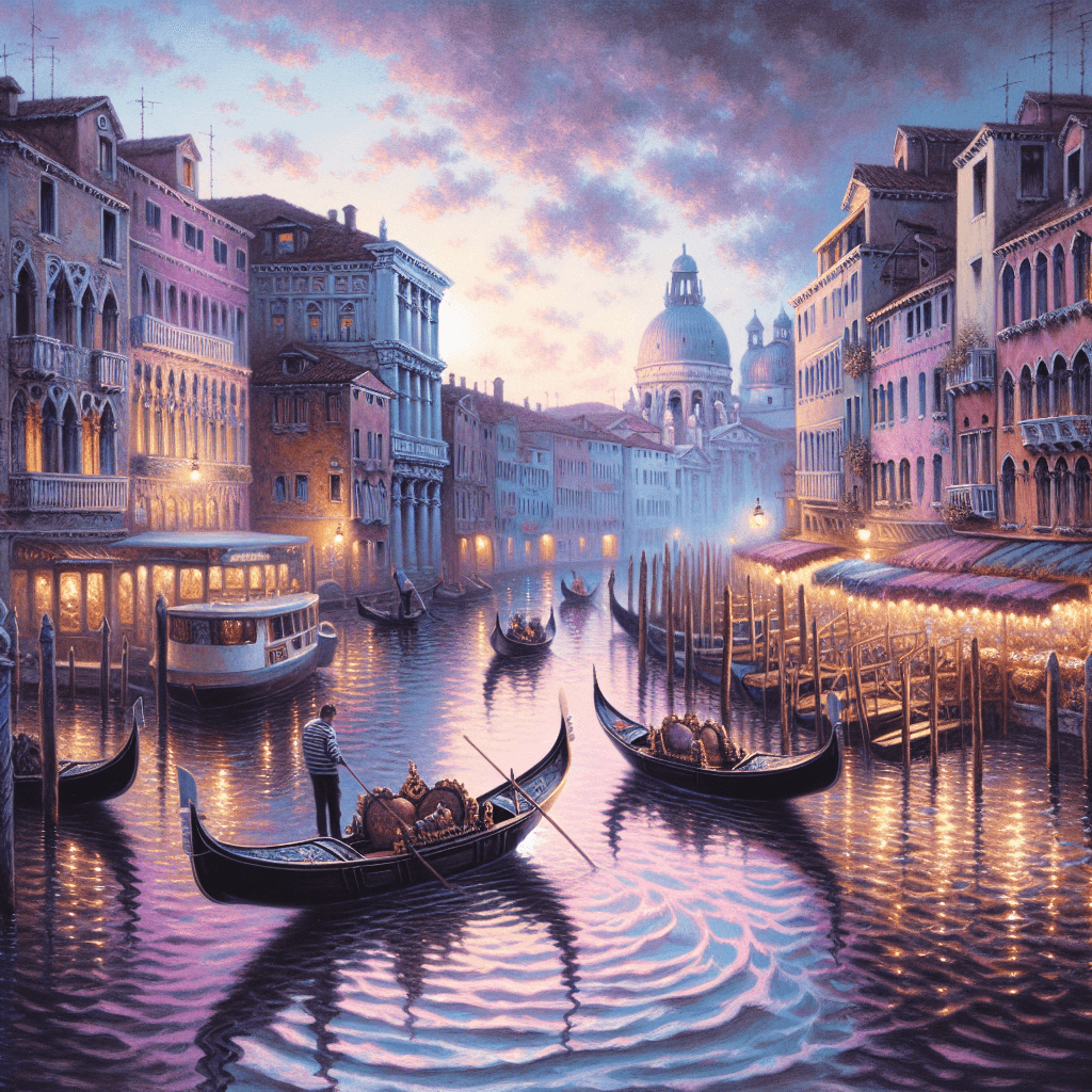Twilight In Venice Numbered Painting Kits