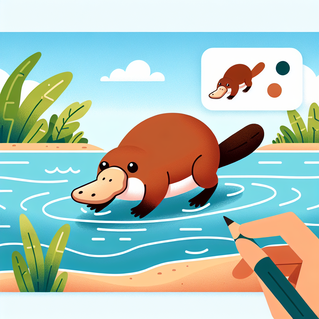 Prancing Platypus Paint By Numbers Art