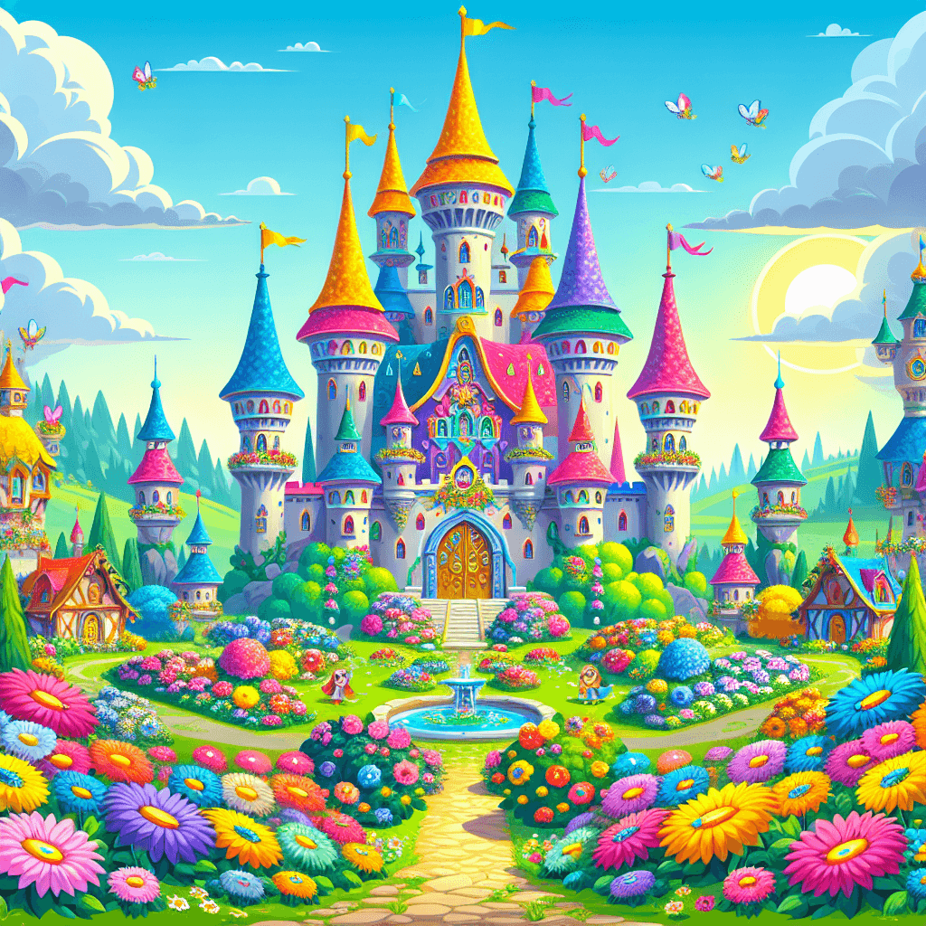 The Enchanted Castle Painting Number Kit