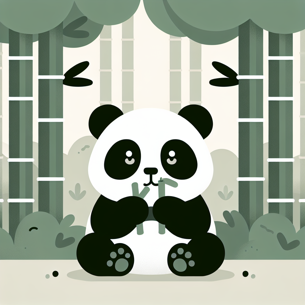 Panda Bamboo Forest Numbered Painting Kits