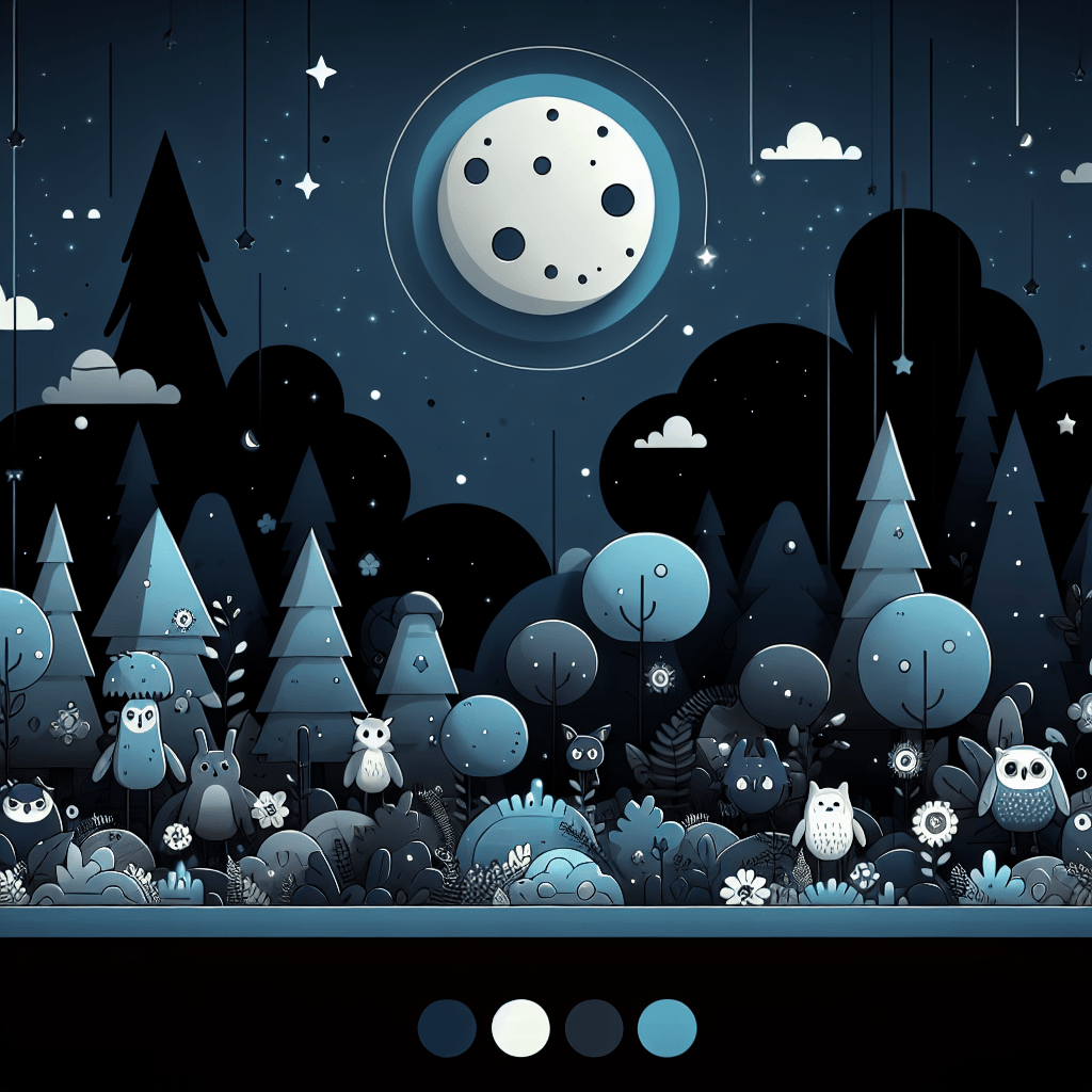 Moonlit Forest Quest Paint By Numbers Art