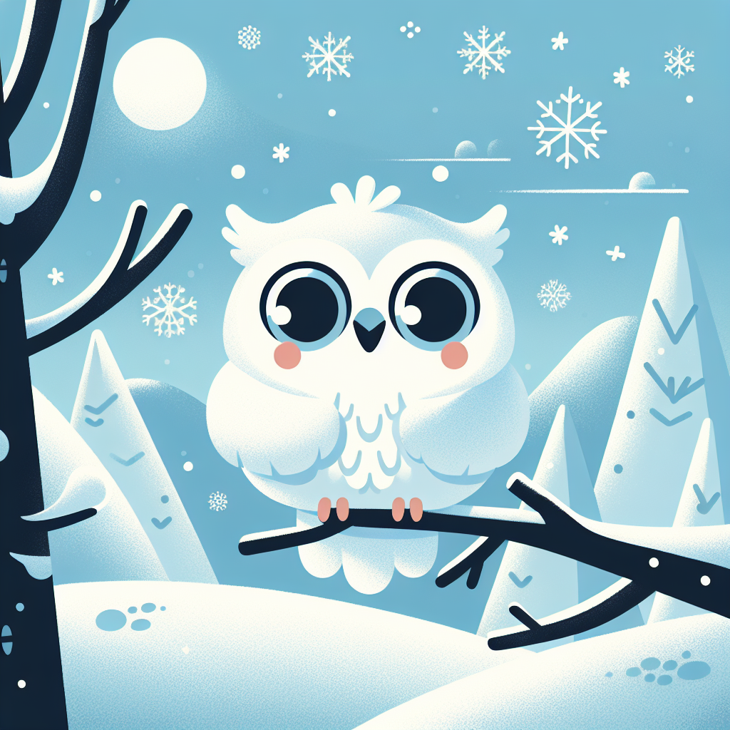 Playful Snowy Owl Numbered Painting Kits