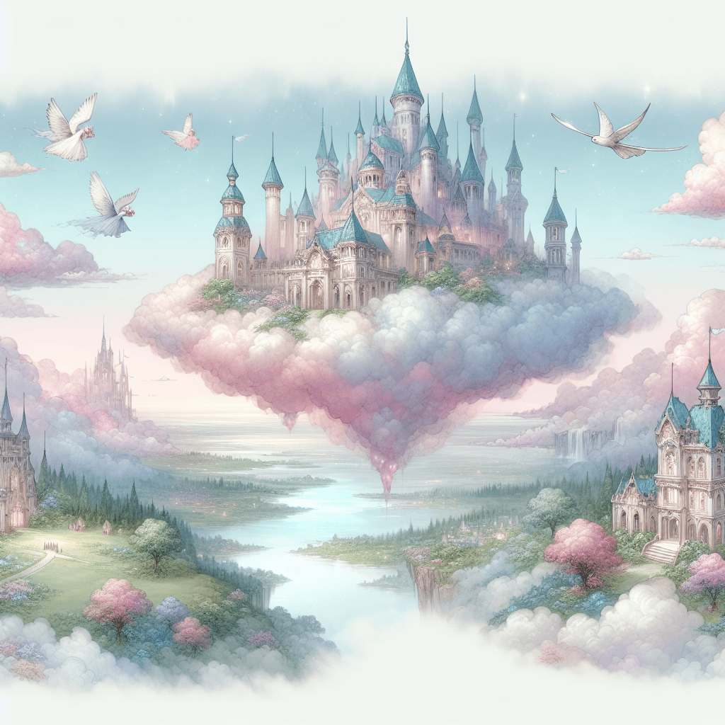 Fantasy Cloud Palace Number Painting