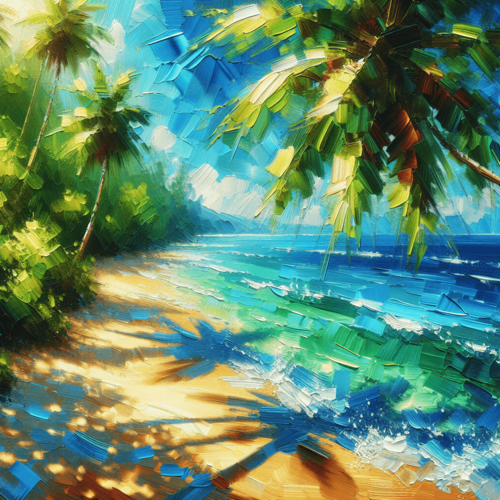 Tropical Beach Bliss Paint By Number