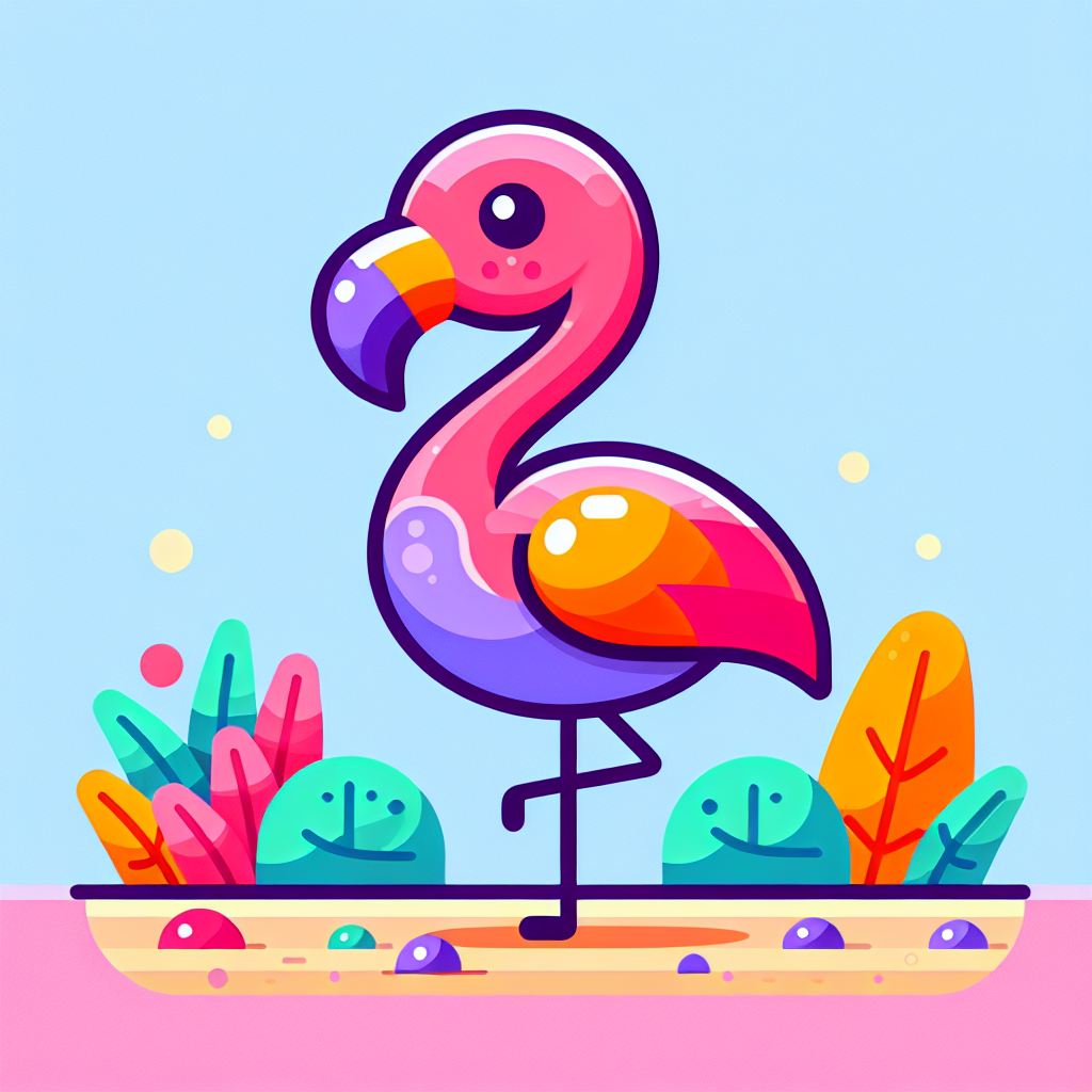 Cheerful Flamingo Fiesta Paint By Number