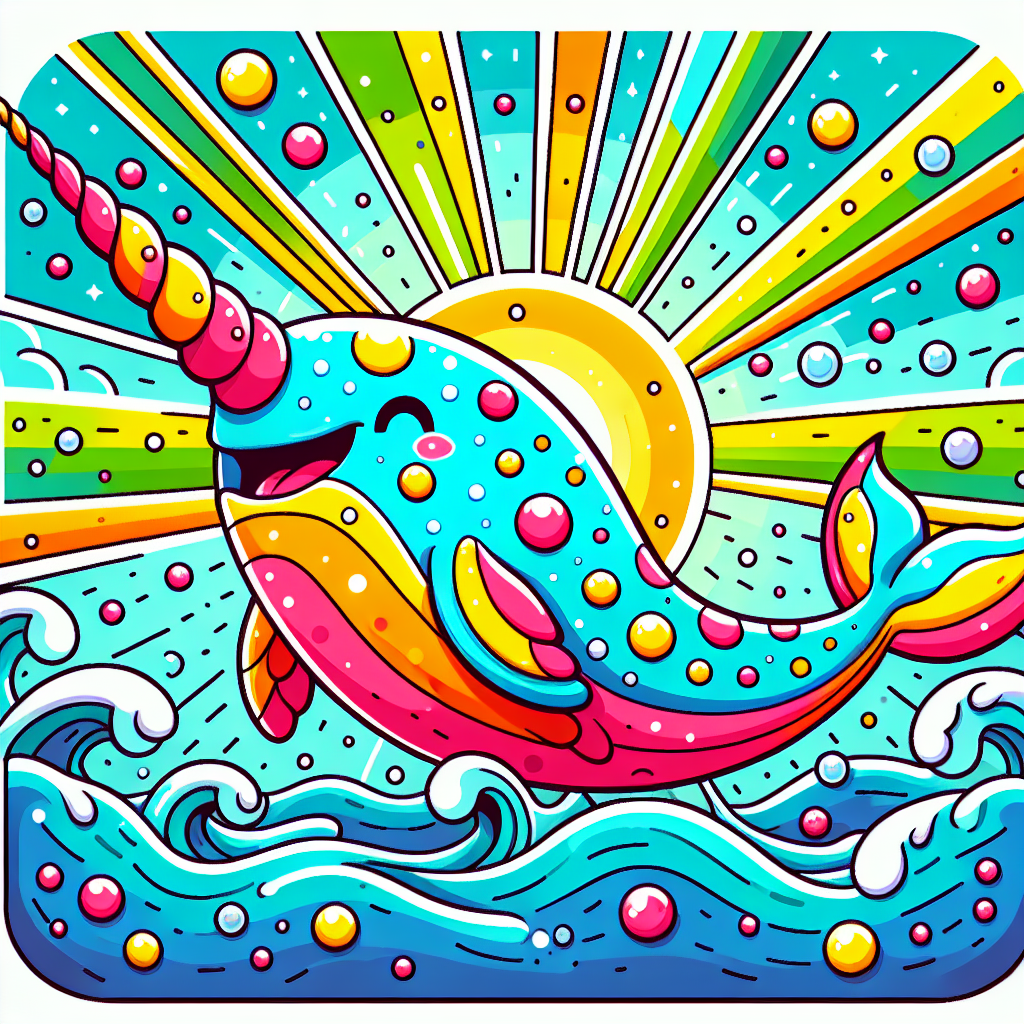 Snazzy Narwhal Painting By Numbers Kit