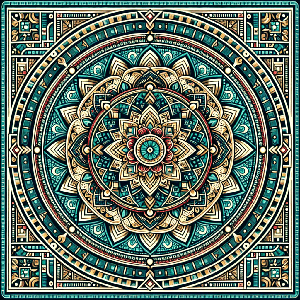 Mosaic Mandala Tranquility Number Painting