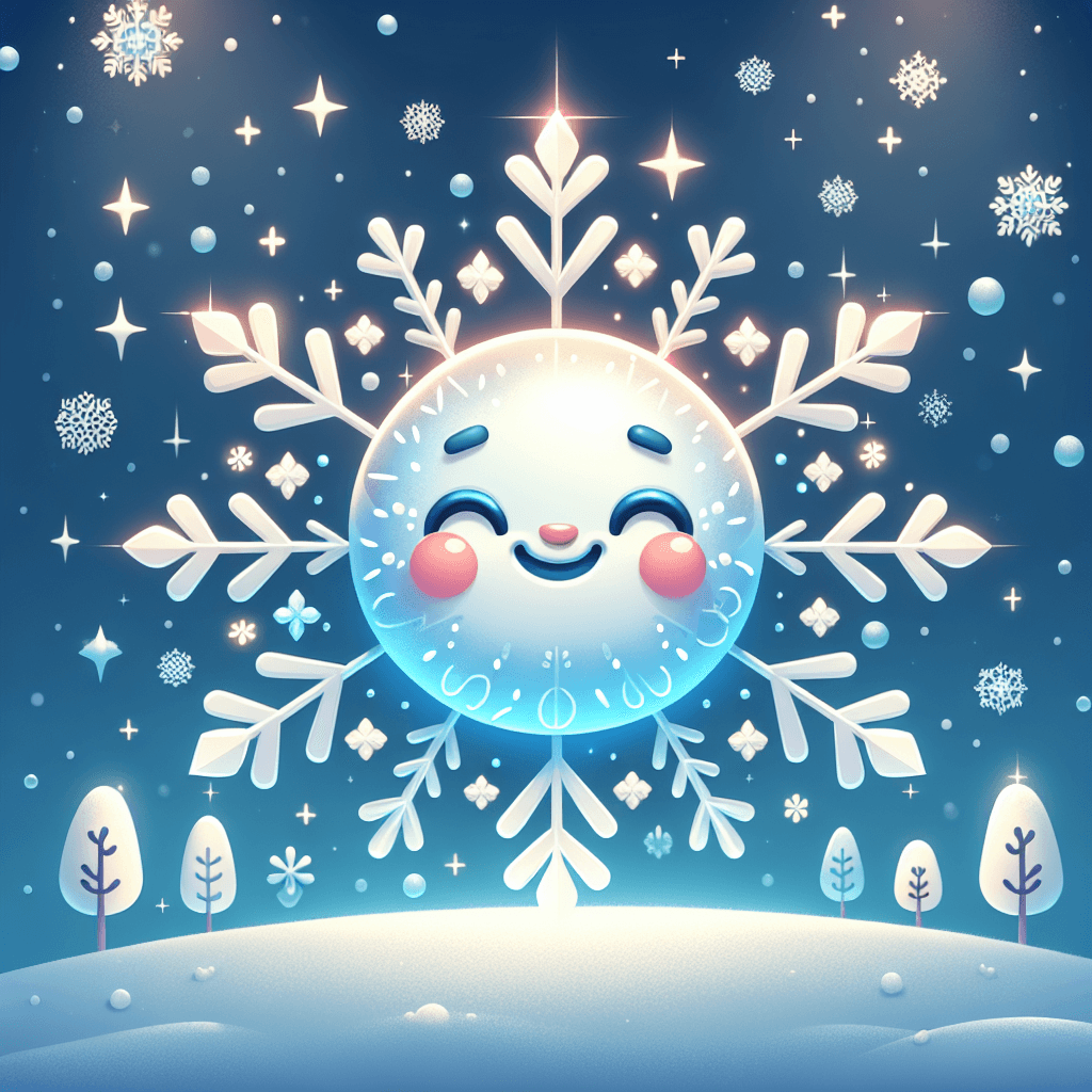 Happy Snowflake Paint By Numbers