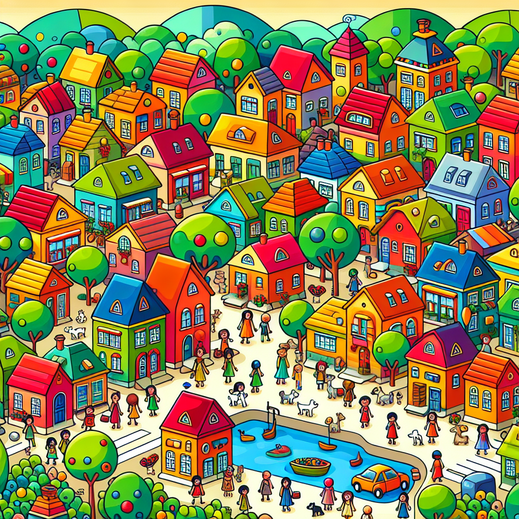Vibrant Village Voyage Paint By Color