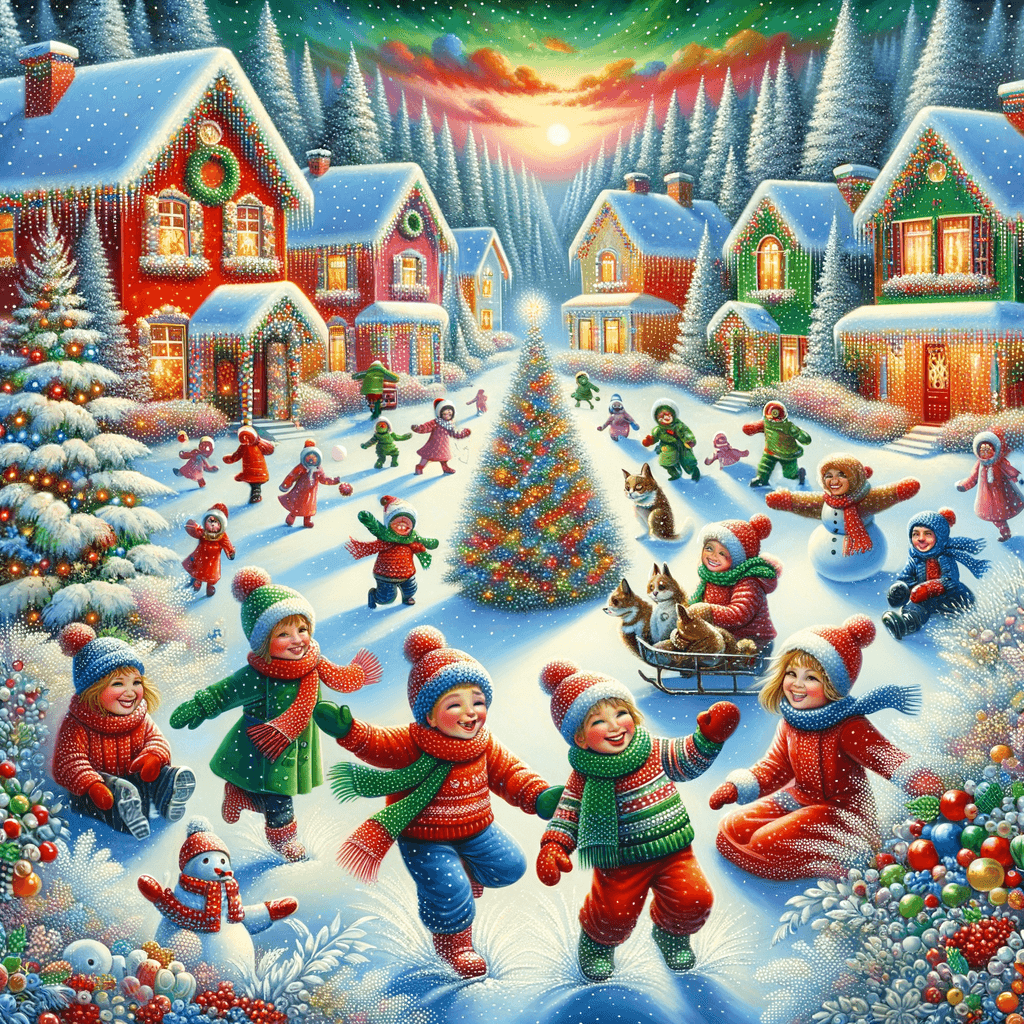 Winter Wonderland Festivity Paint By Numbers Kits