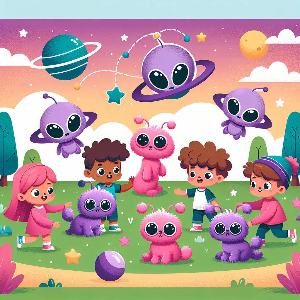 Galactic Pet Park Painting Number Kit