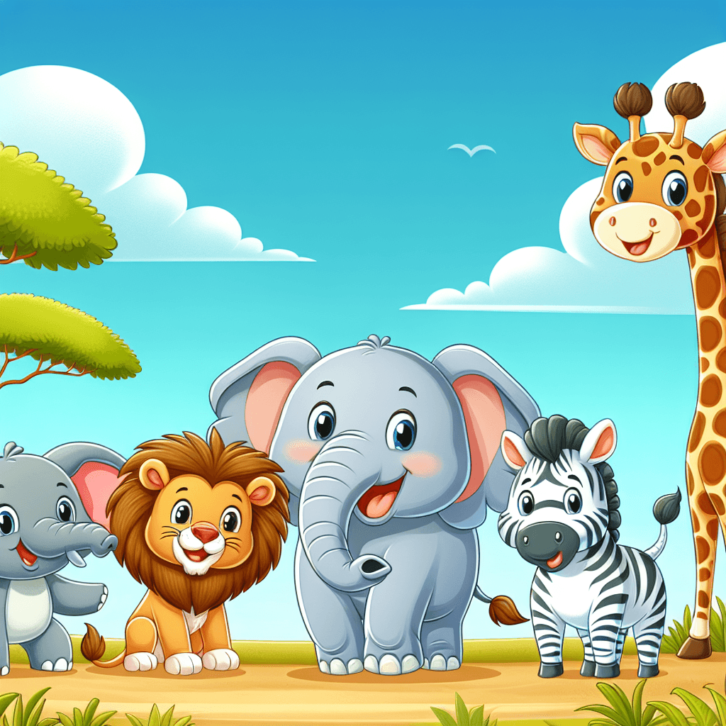 Safari Animal Friends Adventure Paint By Numbers Art