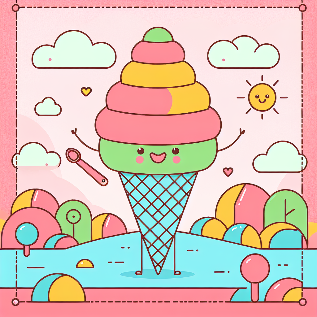 Ice Cream Dreams Painting Number Kit