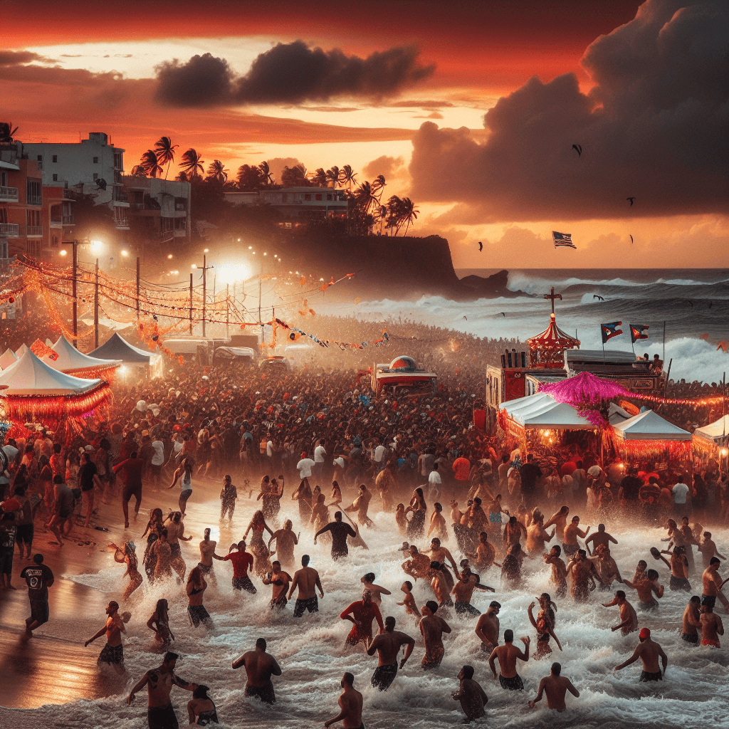 Día De San Juan - San Juan, Puerto Rico Numbered Painting Kits