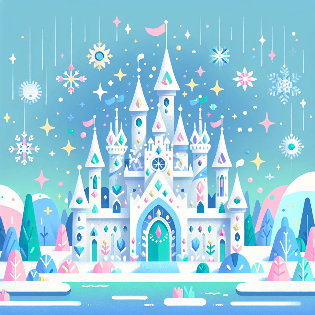 Magical Ice Castle Adventure Numbered Painting Kits