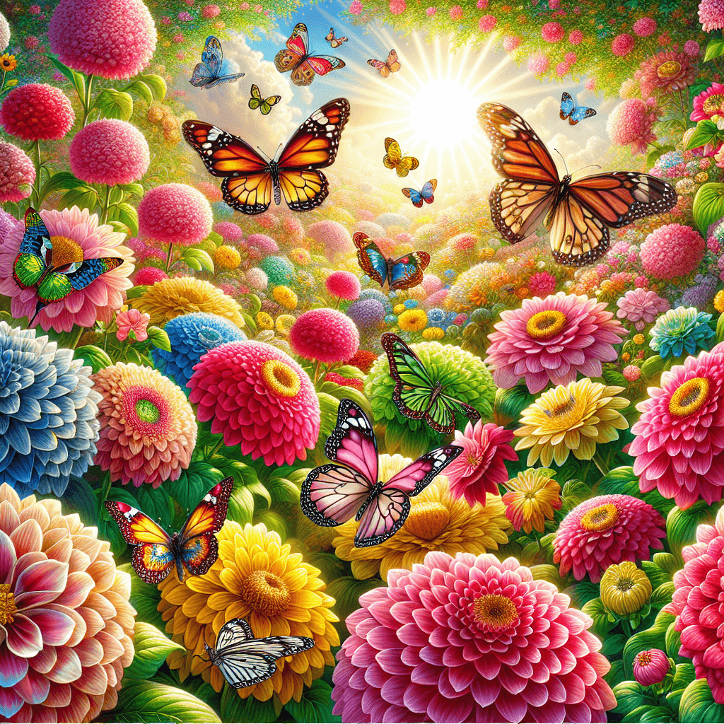 Vibrant Garden Wonderland Paint By Numbers Kits