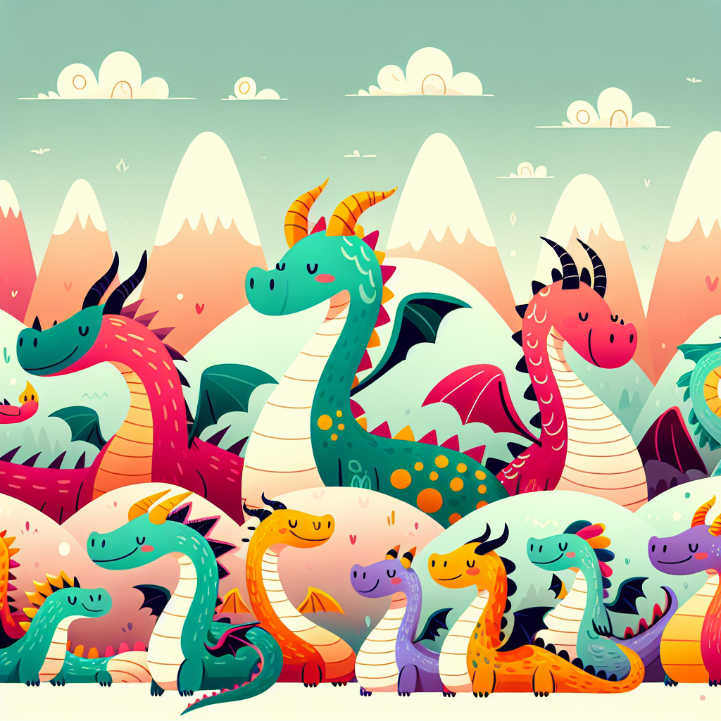 Whimsical Dragon Party Paint By Number