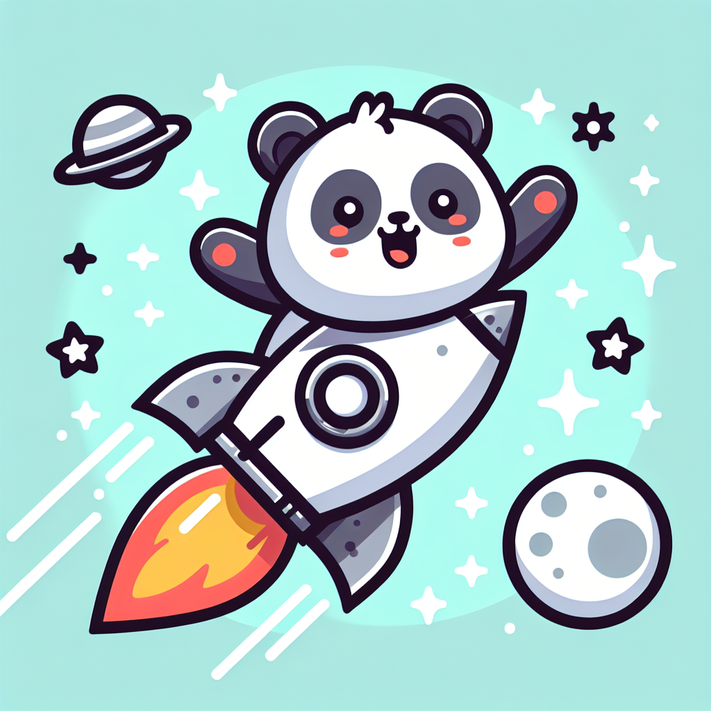 Rocket Panda Mission Painting Number Kit