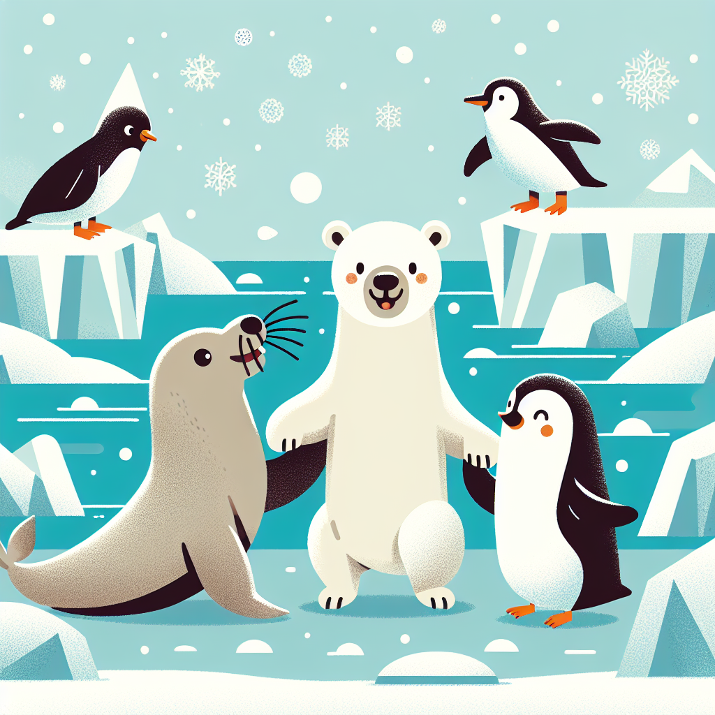 Polar Expedition Party Painting Number Kit