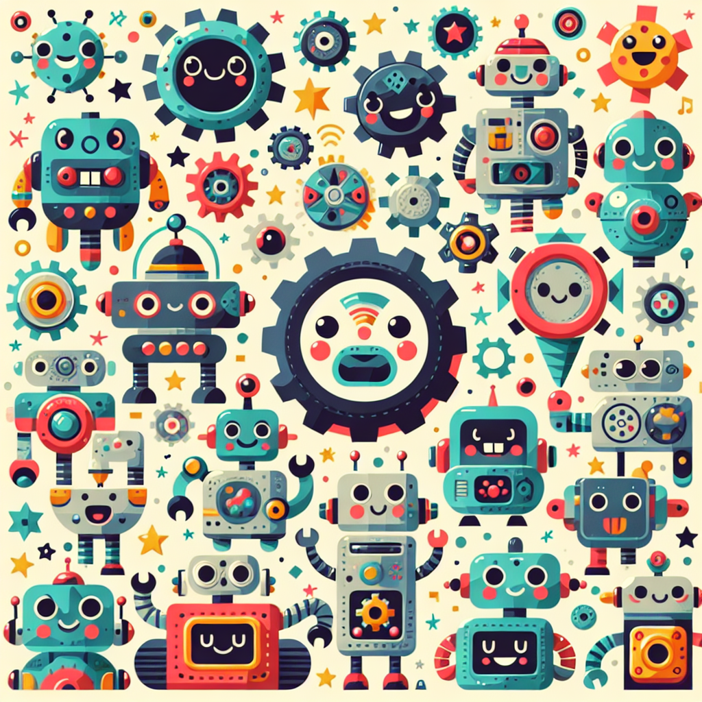 Fun Robot Adventure Paint By Numbers