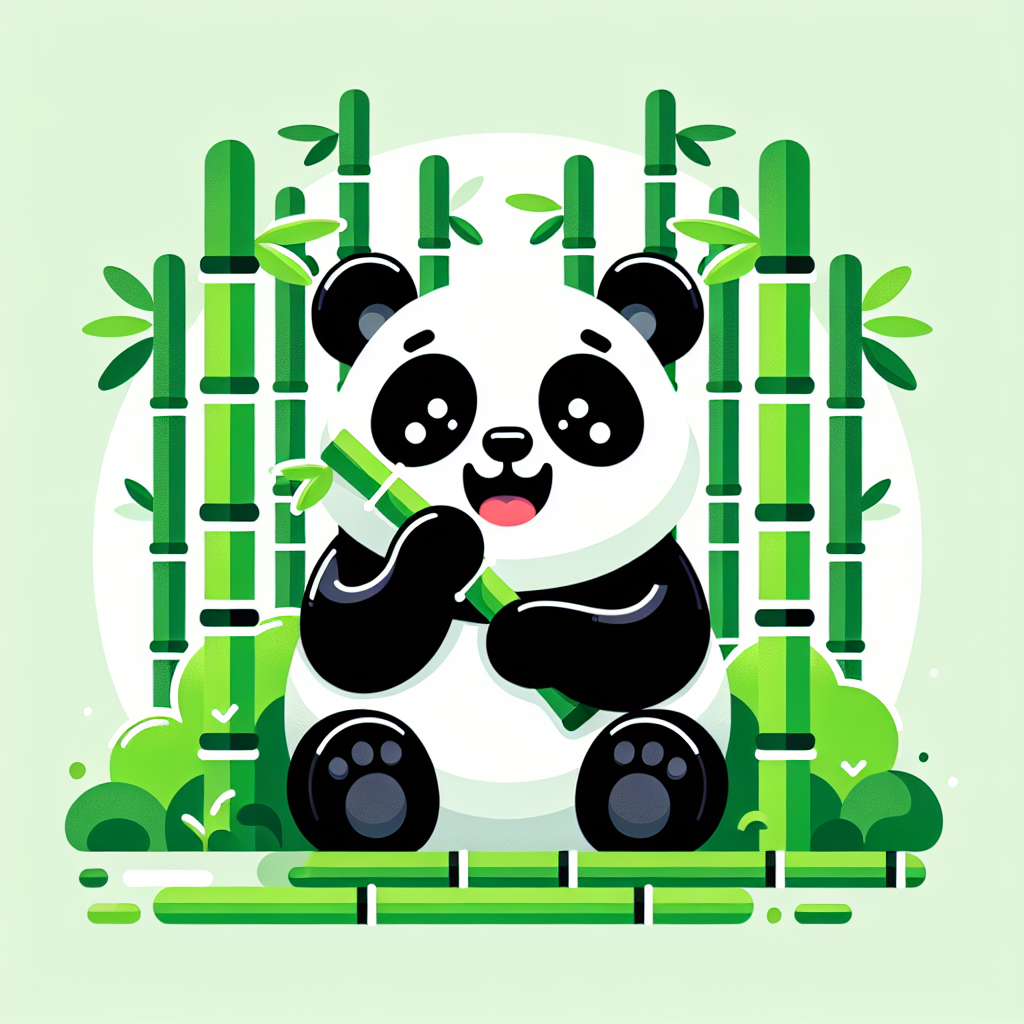 Giant Panda's Bamboo Forest Paint By Numbers Art
