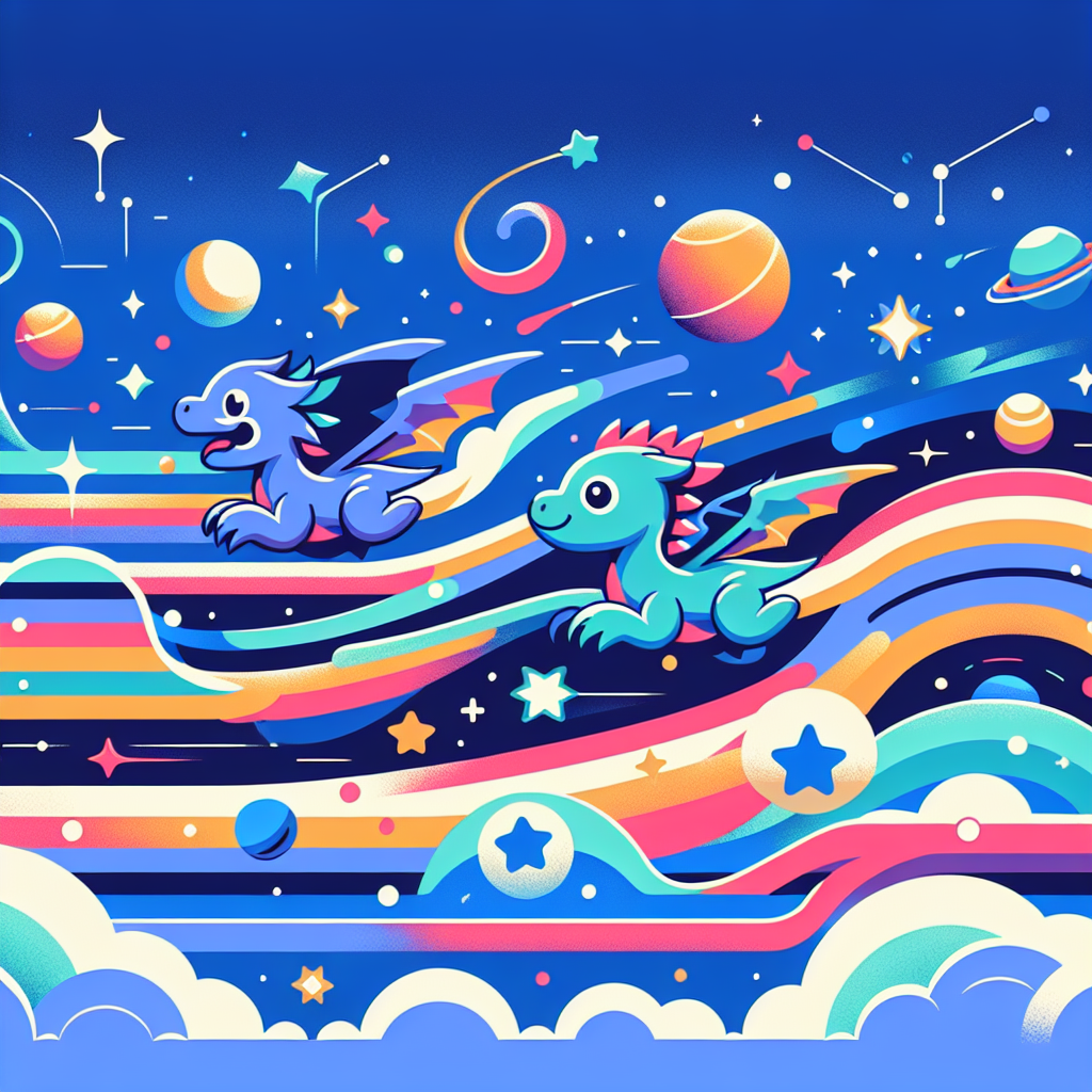 Dragon's Cosmic Race Paint By Numbers