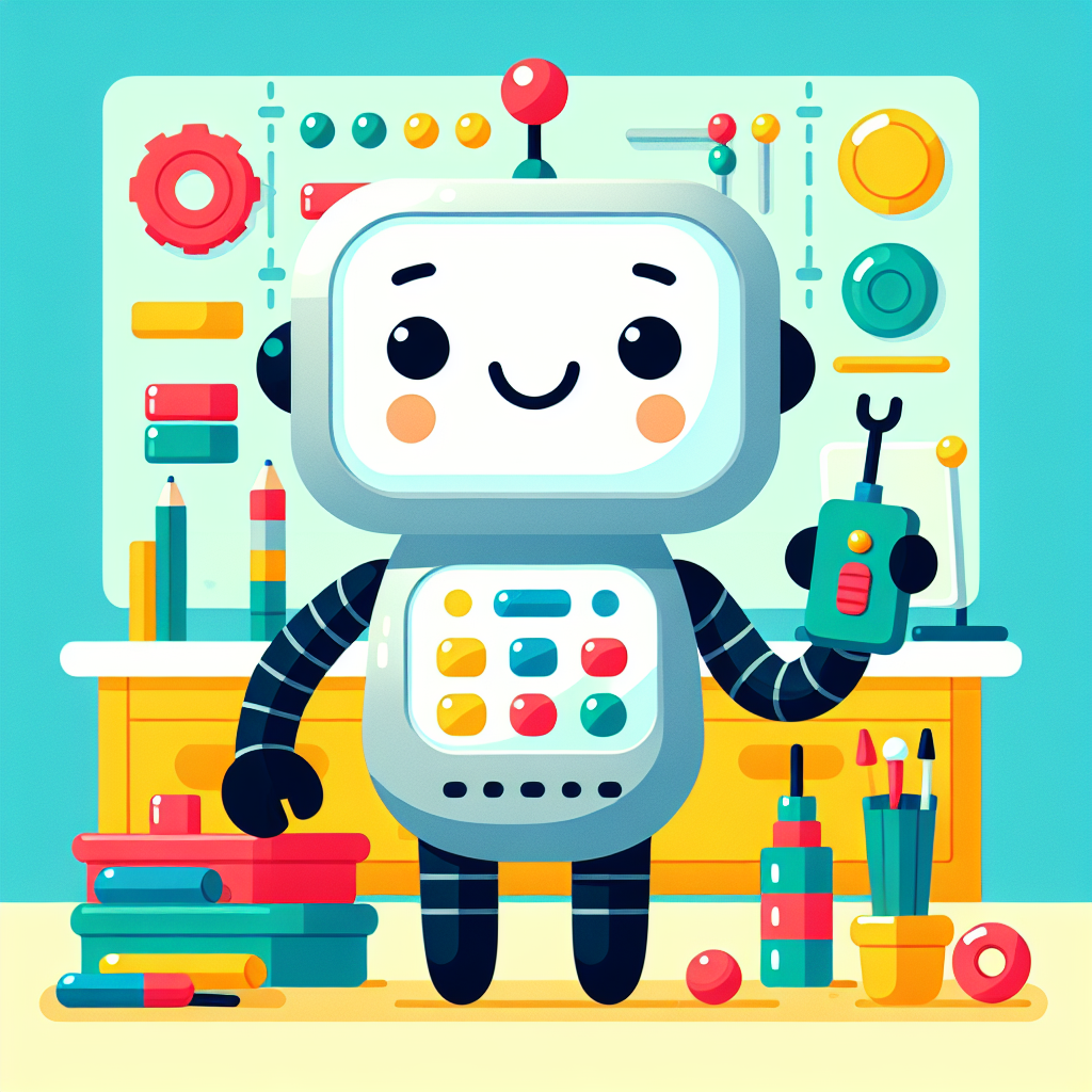 Robot's Fun Invention Paint By Color