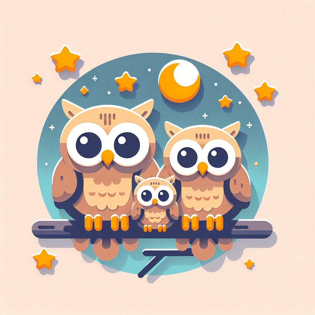 Friendly Owl Family Numbered Painting Kits