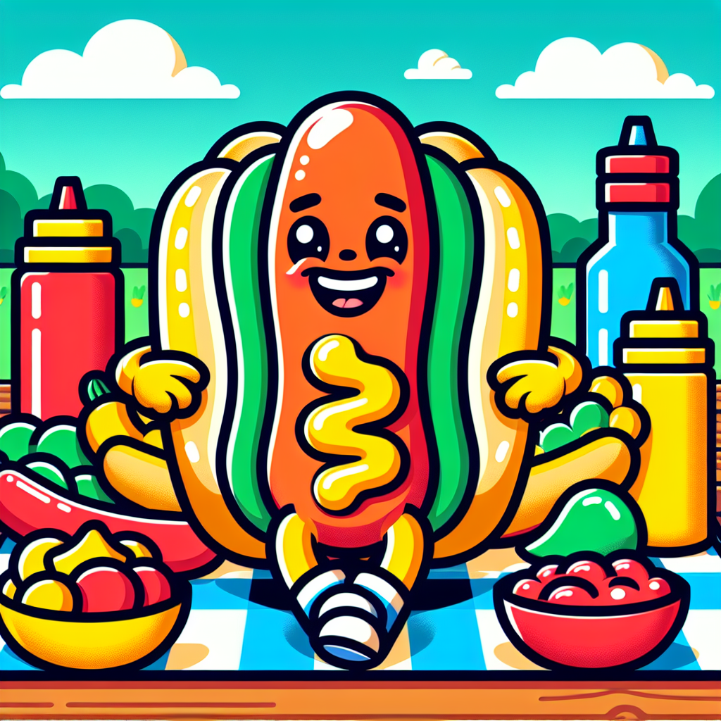 Happy Hotdog Painting By Numbers Kit
