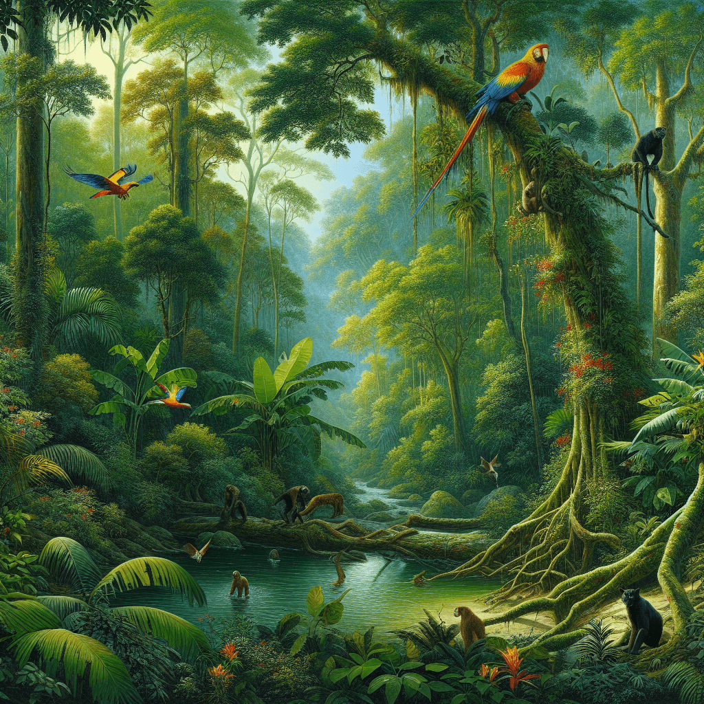 Enchanted Rainforest Escape Numbered Painting Kits