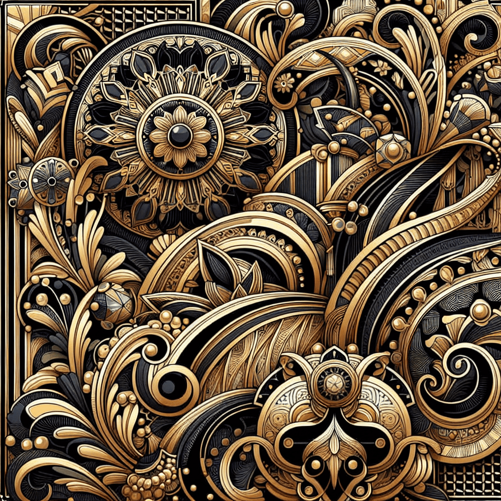 Elegant Art Deco Patterns Paint By Color