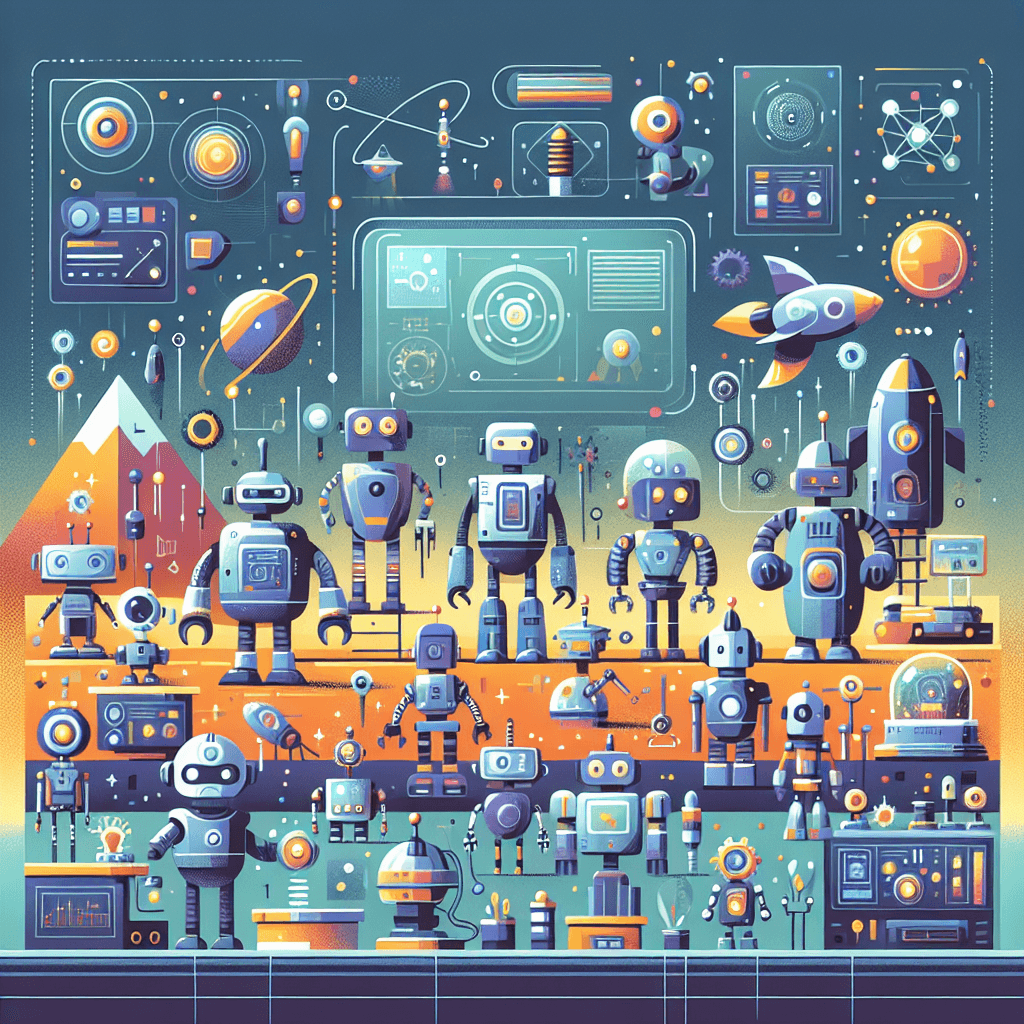 Robot Explorers Number Painting