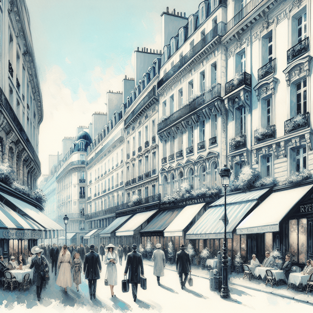 Chic Parisian Streetscape Paint By Number