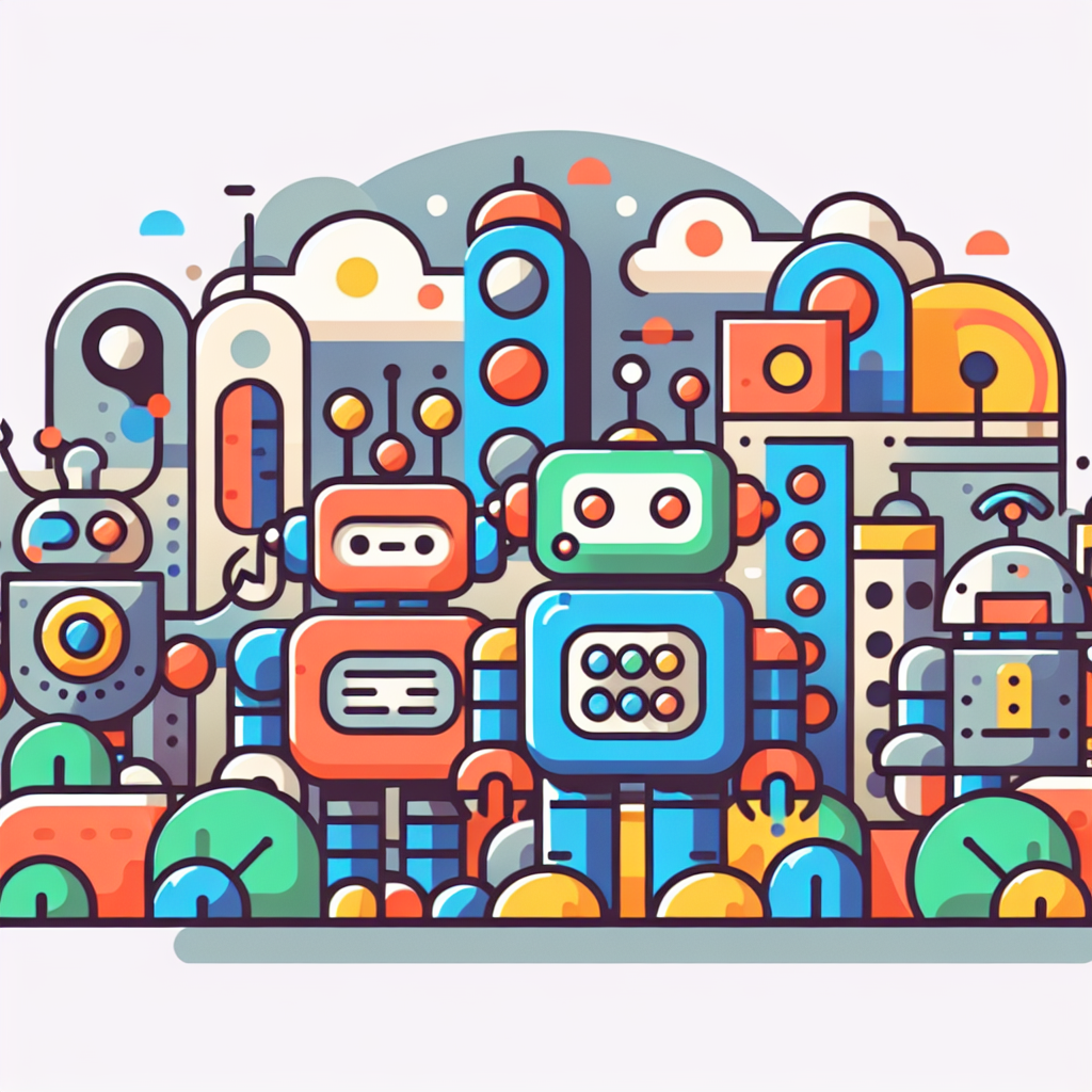 Futuristic Robot Land Paint By Numbers Kits