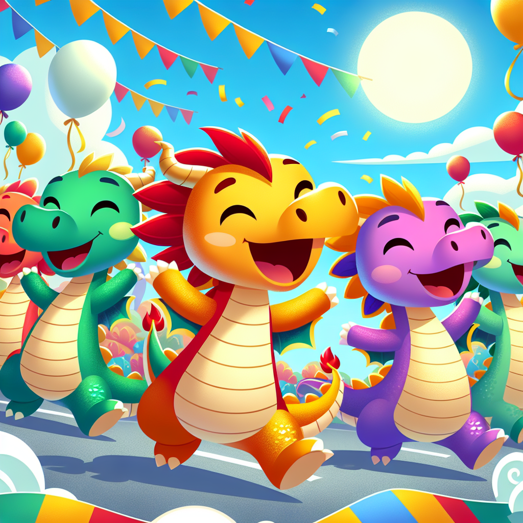 Dancing Dragon Parade Paint By Numbers Kits