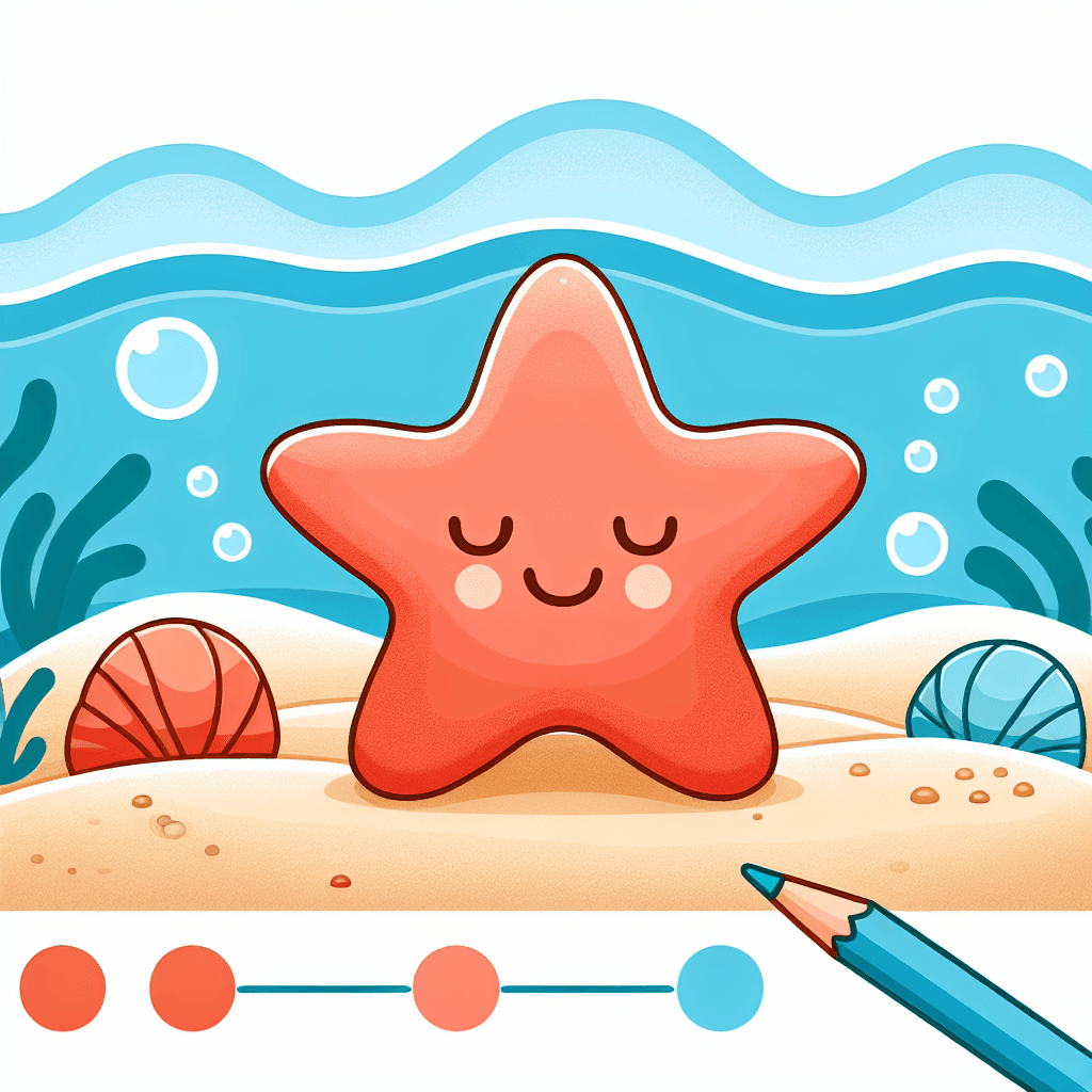 Sociable Starfish Painting Number Kit