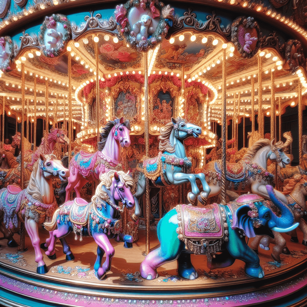 Charming Carousel Of Dreams Paint By Numbers Kits