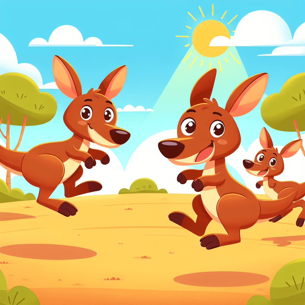 Bouncing Kangaroo Parade Paint By Color