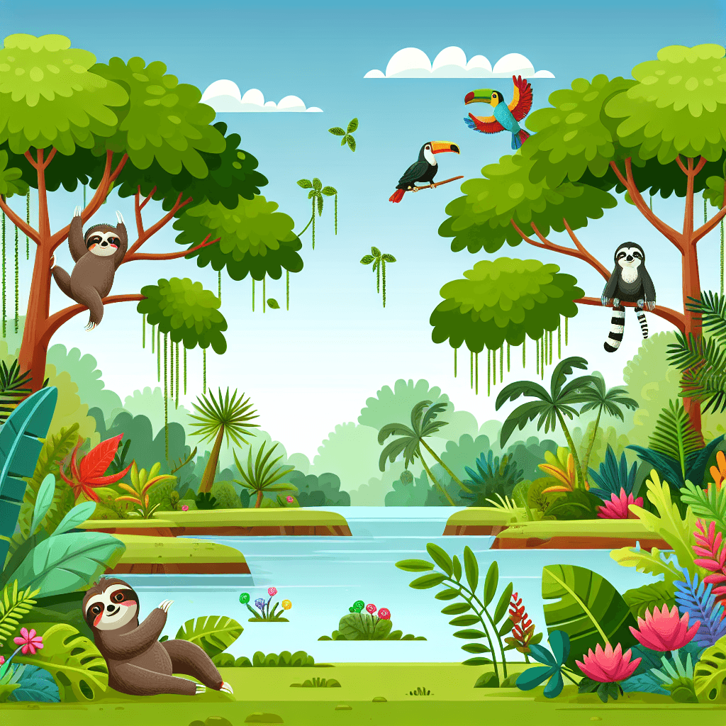 Gentle Rainforest Paint By Numbers Art