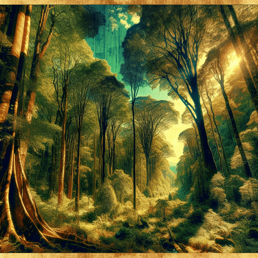 Majestic Forest Canopy Paint By Numbers Kits