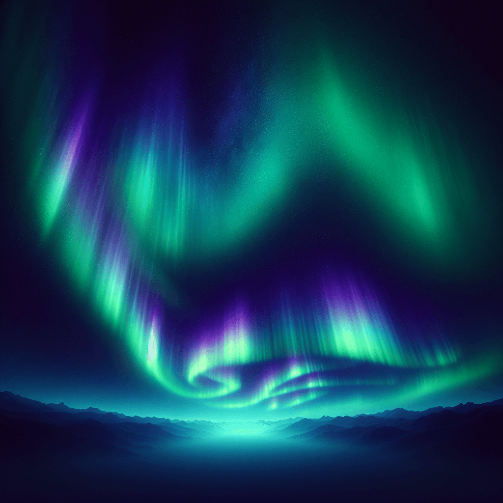 Dancing Aurora Paint By Numbers