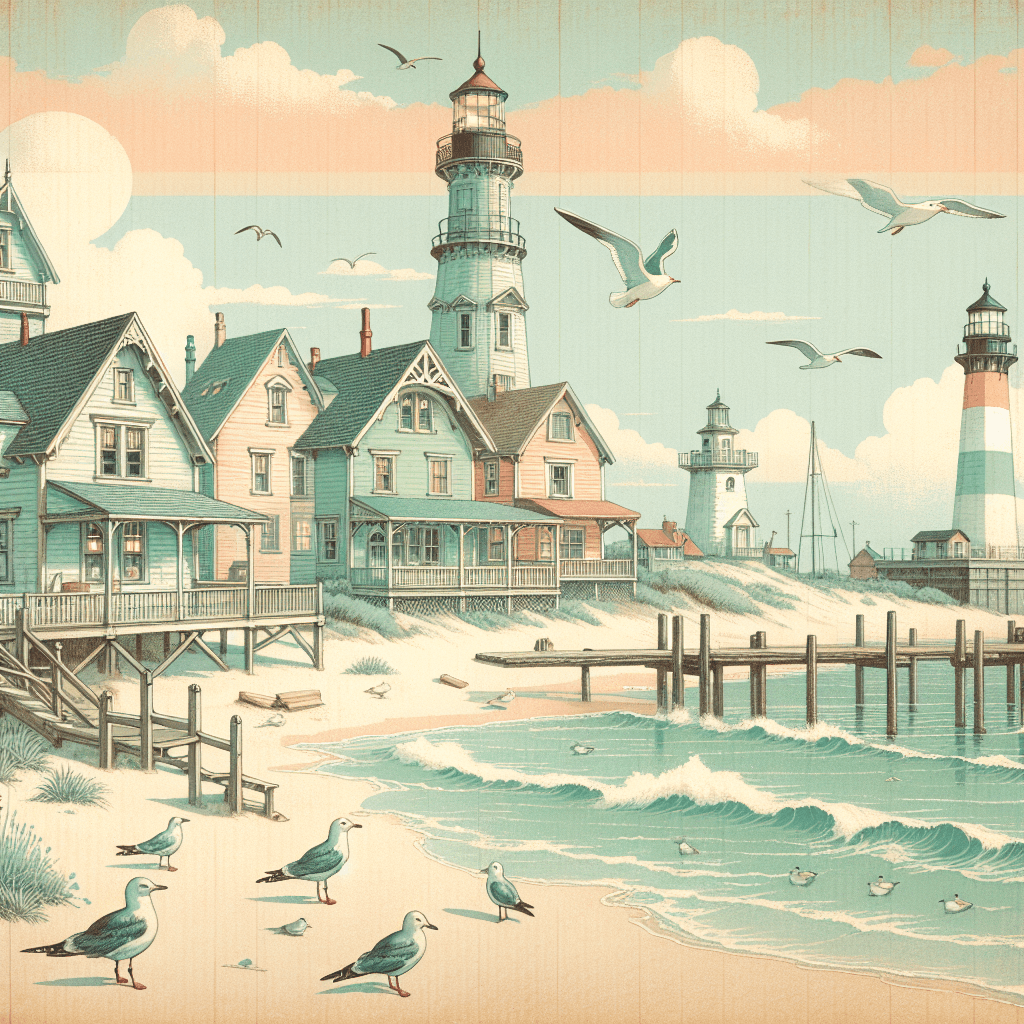 Vintage Coastal Escape Painting By Numbers Kit