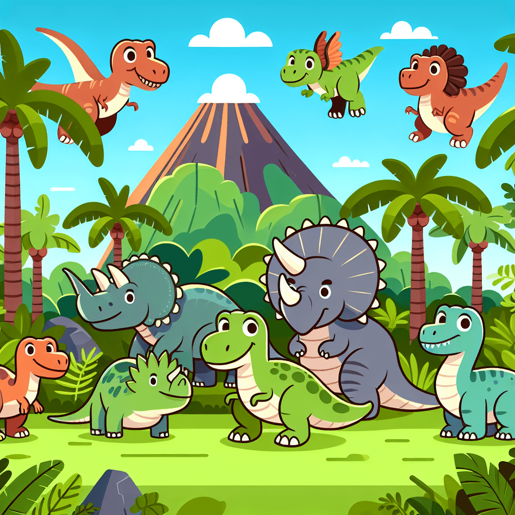 Dinosaurs Of The Lost World Paint By Numbers Art
