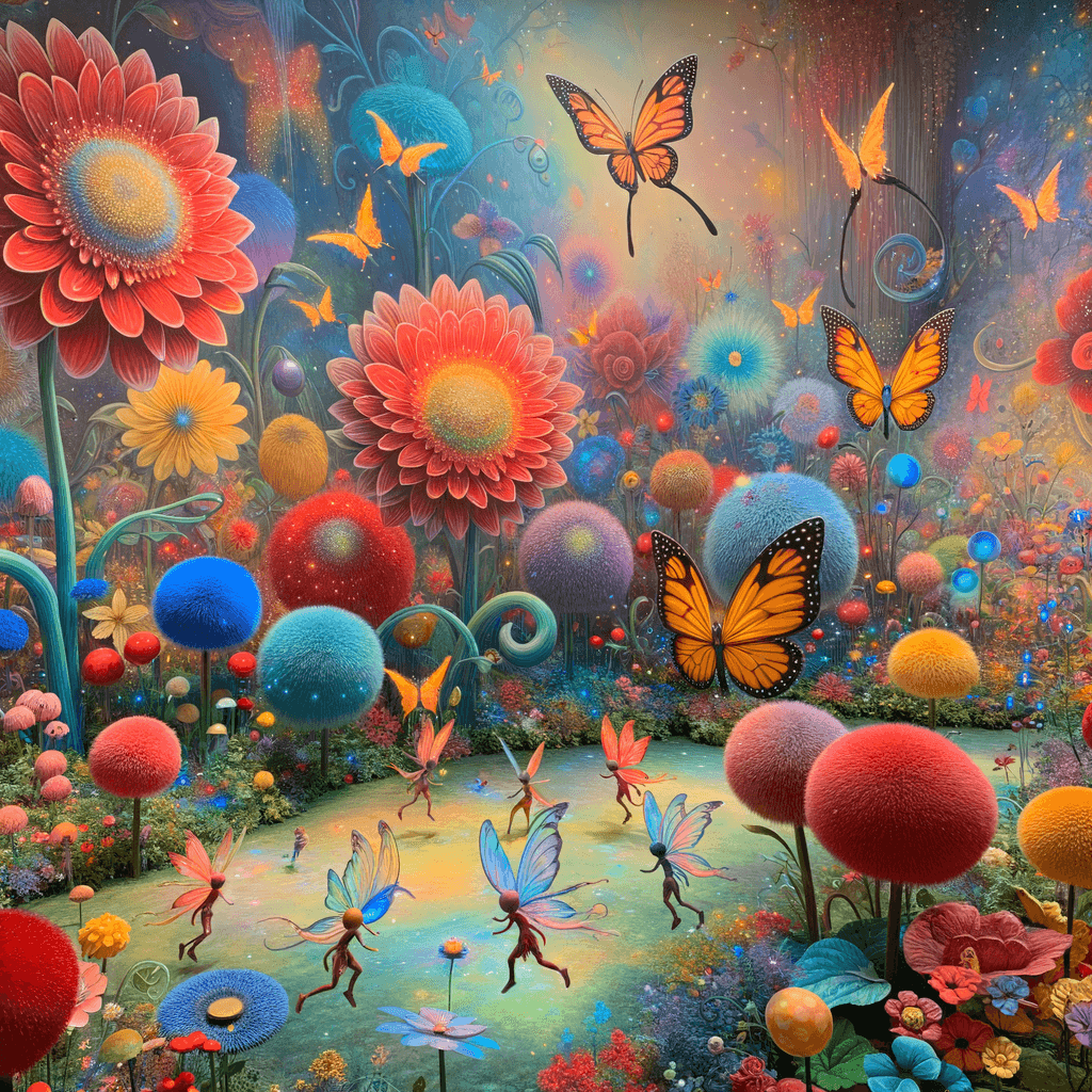 Fantasy Garden Of Whimsy Number Painting