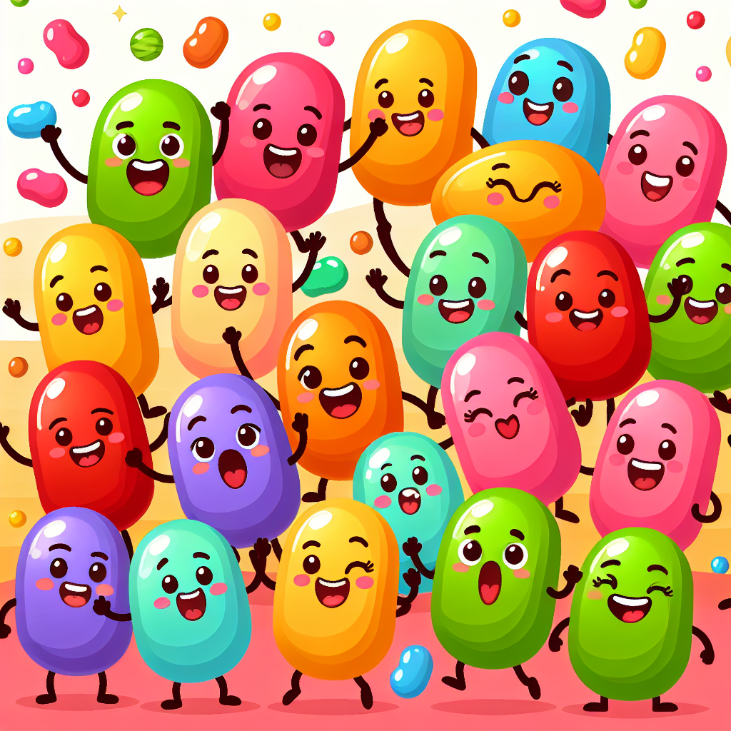 Joyful Jelly Beans Paint By Numbers Art