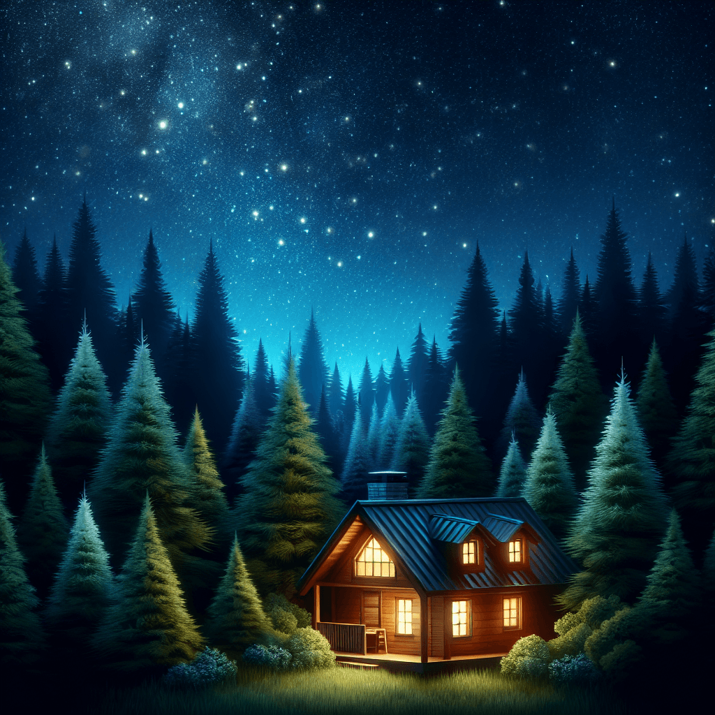 Starlit Cabin Retreat Paint By Numbers Kits