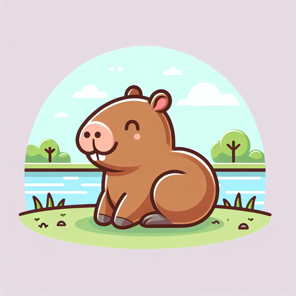 Cuddly Capybara Paint By Numbers Art