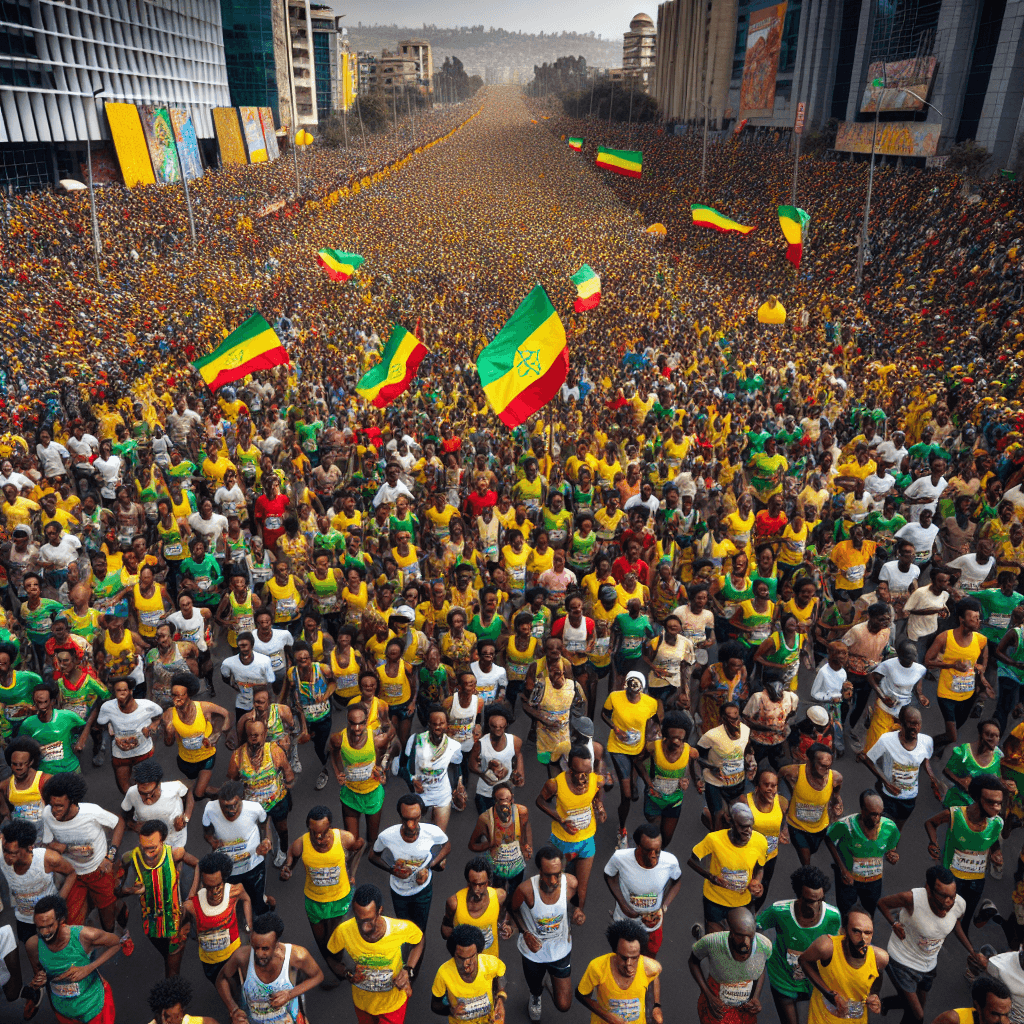 The Great Ethiopian Run - Ethiopia Numbered Painting Kits