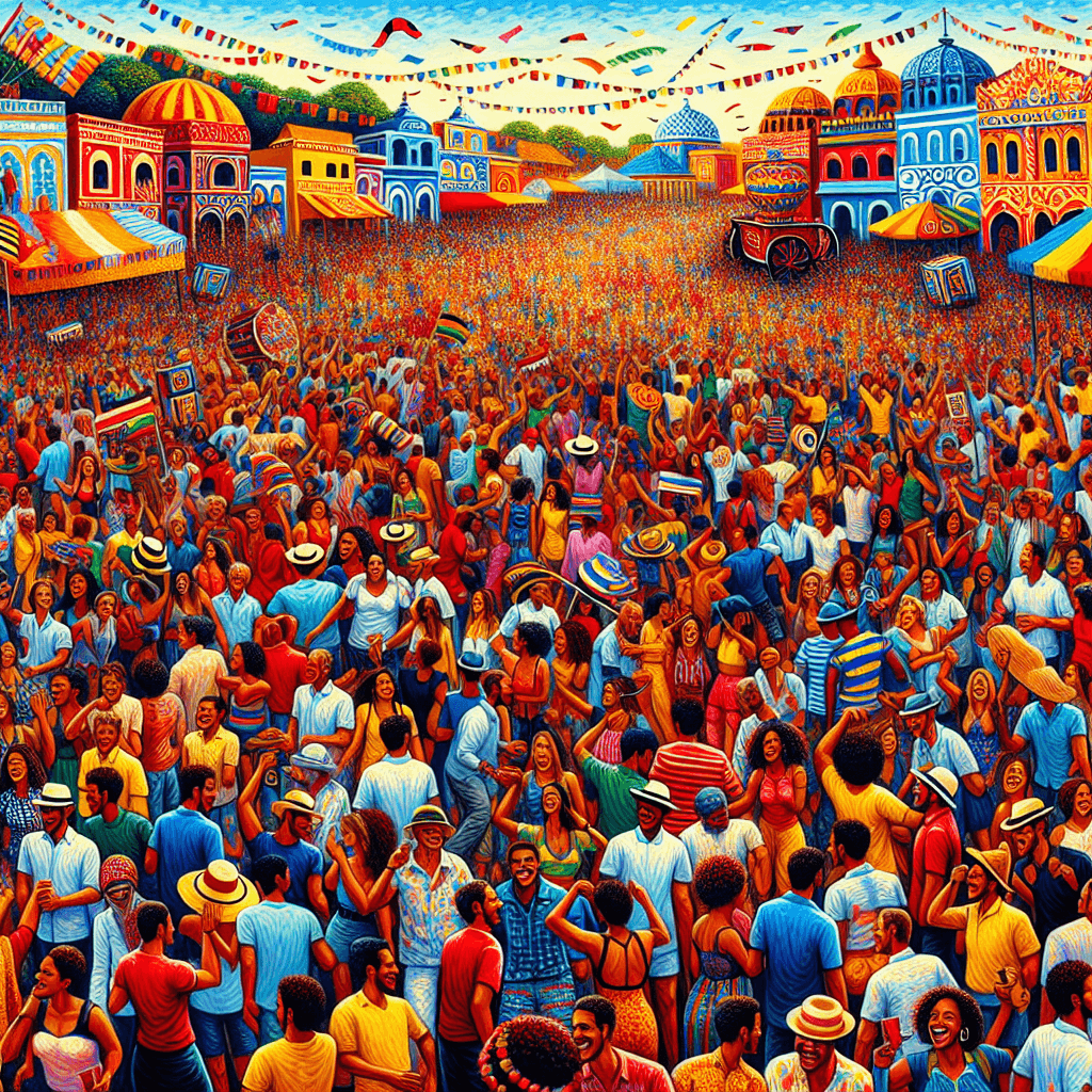 Cultural Festival Scene Paint By Numbers